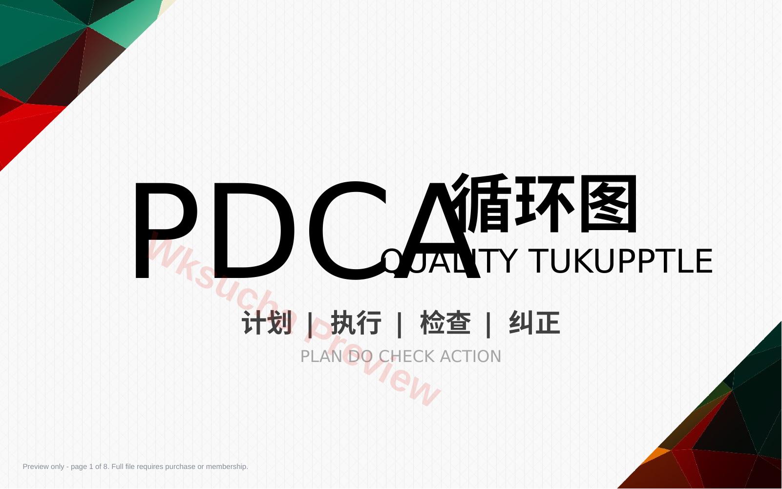 PDCA循环图